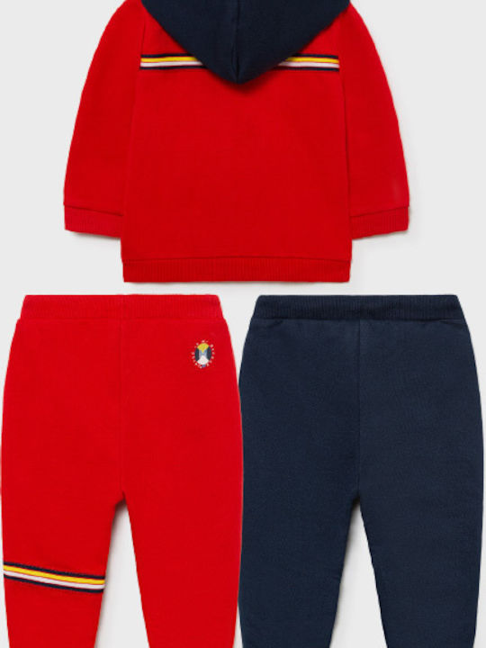 Mayoral Kinder Sweatpants Set - Jogginganzug Rot 3Stück