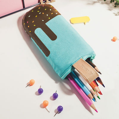 Donkey Choco Loco Pencil Case with 1 Compartment Blue