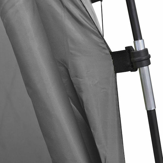 vidaXL Summer Camping Tent Toilet Grey 130x130x210cm