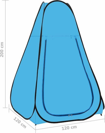 vidaXL Automatic Camping Tent Pop Up Blue for 1 People 120x120x200cm