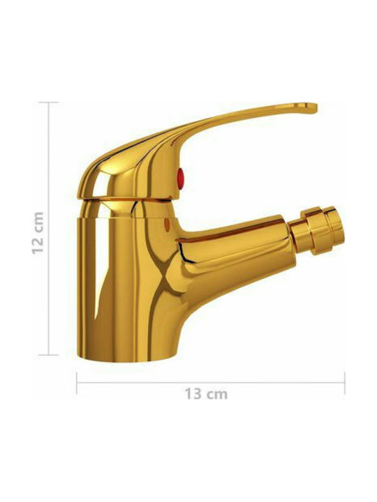 vidaXL Bidet Faucet Gold