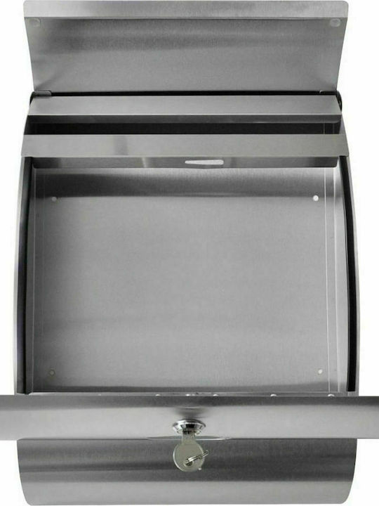 vidaXL Outdoor Mailbox Inox in Silver Color 30x12x40cm