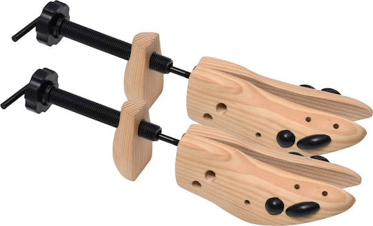 vidaXL Massives Holz Schuhformer 36/40 2Stück