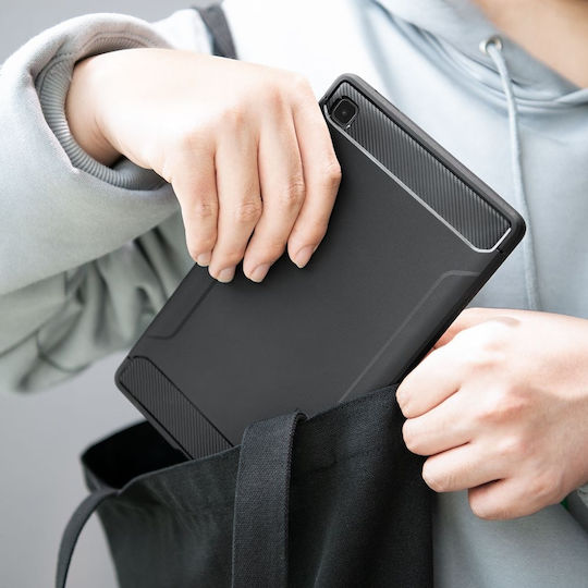 Spigen Robuste Armor Umschlag Rückseite Dauerhafte Schwarze Galaxy Tab A7 Lite