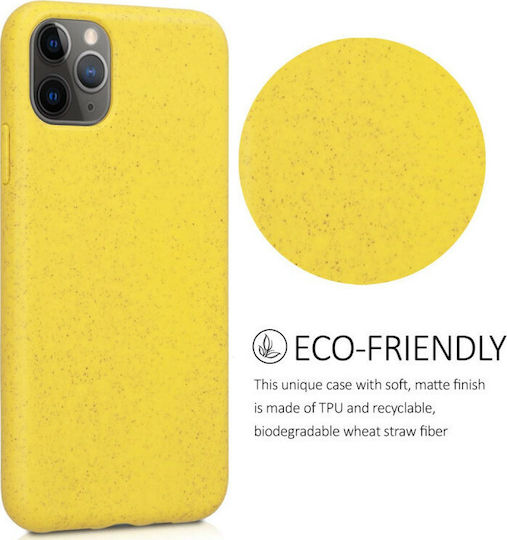 Kalibri Eco-Friendly Natural Wheat Back Cover Plastic Yellow (iPhone 11 Pro Max)