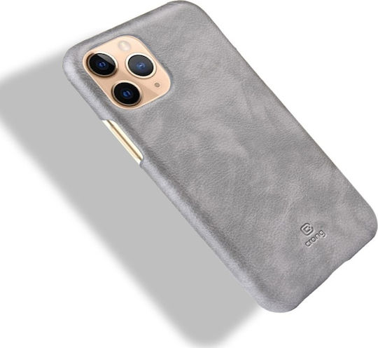 Crong Essential Back Cover Piele artificială / Plastic Gri (iPhone 11 Pro Max)
