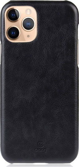 Crong Essential Задна корица Изкуствена кожа / Пластмаса Черен (iPhone 11 Pro)