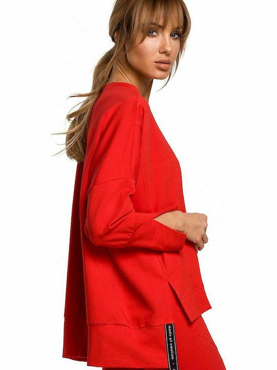 MOE M491 Women's Sweatshirt Red MOE491