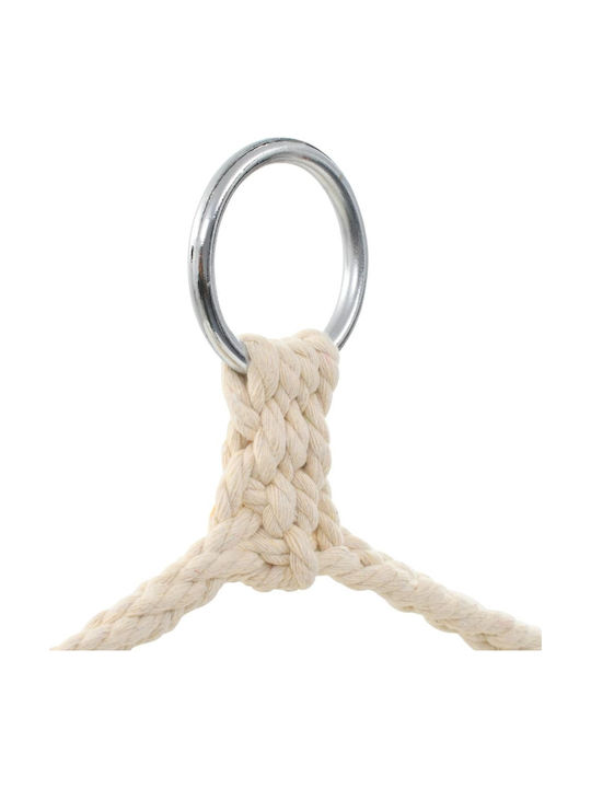 vidaXL Single Hammock Cream 185x125cm