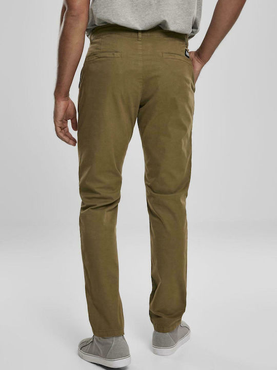 Urban Classics TB3509 Herrenhose Chino Elastisch in Normaler Passform Summer Olive