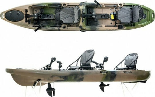 SCK Cyclo 2 0201-48022 Πλαστικό Kayak Ψαρέματος 2 Ατόμων Πολύχρωμο