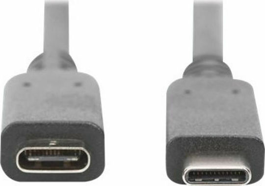 Digitus USB 2.0 USB-C Male To USB-C 100W PD Cable Black 1.5m AK-300210-015-S