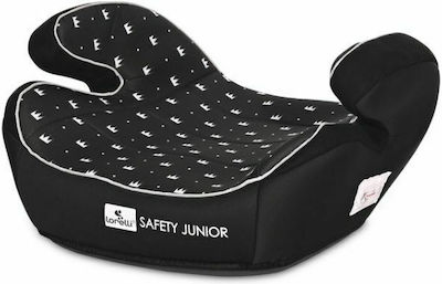 Lorelli Safety Junior Fix Anchorages Baby Car Seat Booster with Isofix Black Crowns 15-36 kg