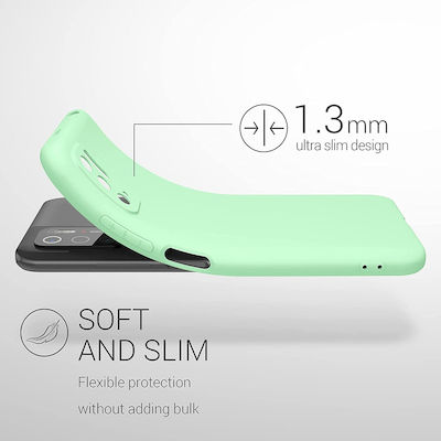 KWmobile Silicone Back Cover Mint Matte (Redmi Note 10 5G / Poco M3 Pro)