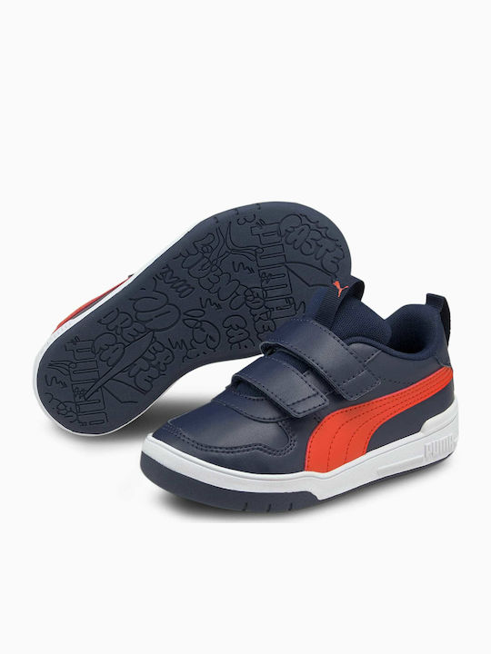 Multiflex Kids Sneakers with Scratch Navy Blue