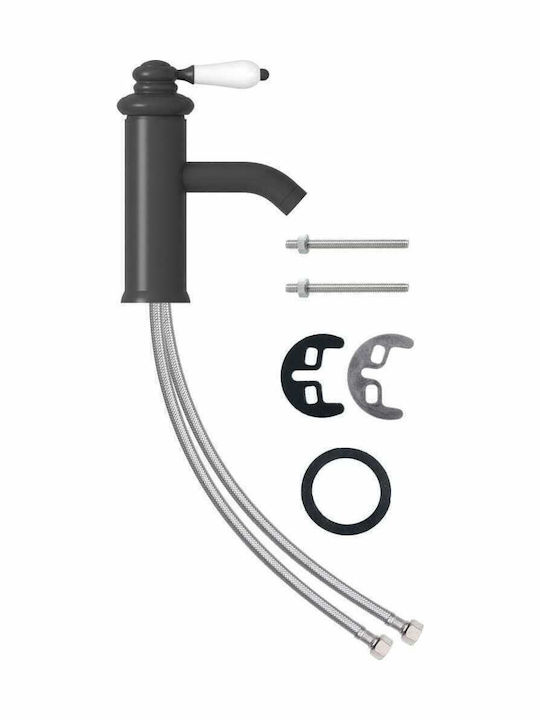 vidaXL Mixing Sink Faucet Retro Gray