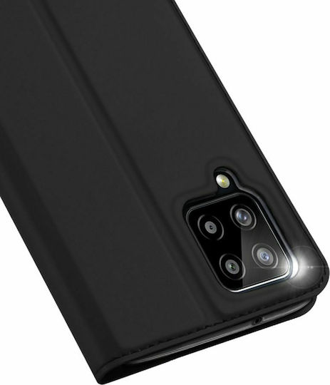 Dux Ducis Skin Pro Buchen Sie Synthetisches Leder Schwarz (Galaxy A22 4G)