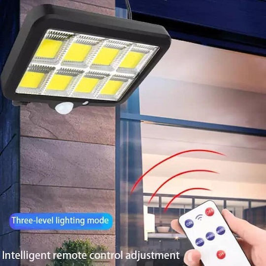 Factory Στεγανός Ηλιακός Προβολέας LED με Αισθητήρα Κίνησης, Φωτοκύτταρο και Τηλεχειριστήριο IP65