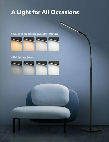 TaoTronics LED Lampă de Podea Î176cm. Negru TaoTronics LED Lampă de Podea Î176cm. Negru