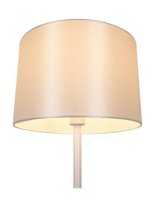 GloboStar Ashley Floor Lamp H145xW40cm. with Socket for Bulb E27 White