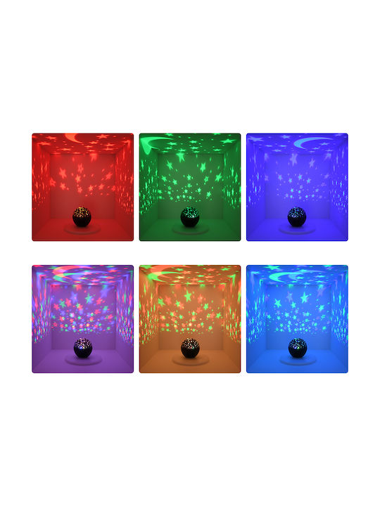 GloboStar Διακοσμητικό Φωτιστικό Night Sky Stars LED RGB Party Light 11x11x11.5εκ.