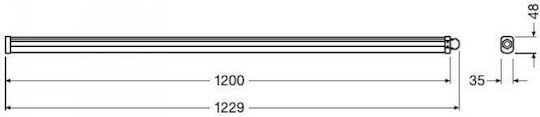 Ledvance Lighting Batten Outdoor with Integrated LED 36W 120cm