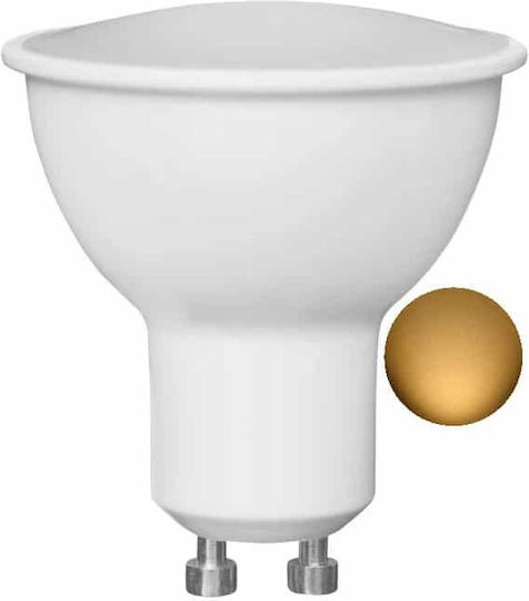 GloboStar Λάμπα LED 8W για Ντουί GU10 και Σχήμα MR16 Θερμό Λευκό 760lm Dimmable