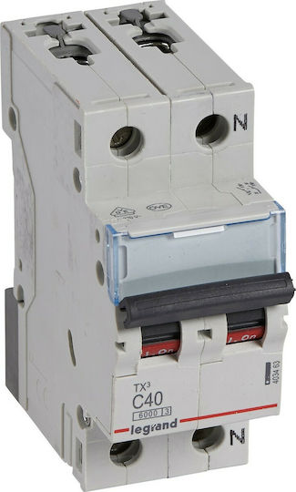 Legrand Αυτόματη Ασφάλεια 40A Διπολική AC 403463