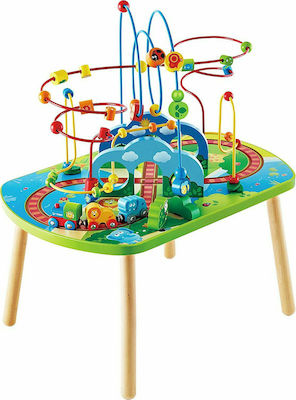 Hape Activity Table Jungle Adventure Railway Table made of Wood for 18++ Months