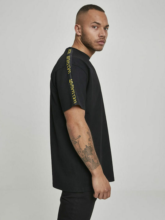 Sidetape WU038 T-shirt Μαύρο