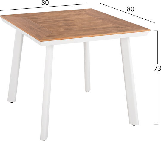 Garten- und Outdoor-Möbelsets 3 Stück Weiß