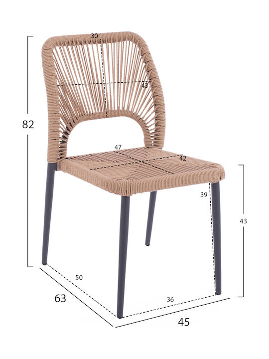 Garten- und Outdoor-Möbelsets Typsatz Speisesaal 5 Stück Anthrazit