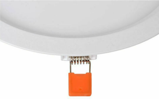 Lucide Lightning Round Outdoor LED Panel 18W with Warm White Light 3000K 22cm