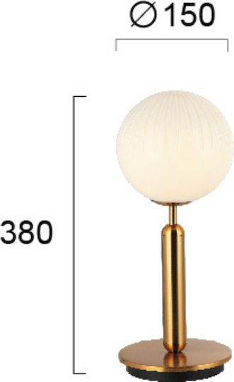 Viokef Dekorative Lampe mit Fassung für G9 Lampe Gold