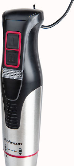 Rohnson Blender De Mână Cu Tijă Din Inox 1200W Negru