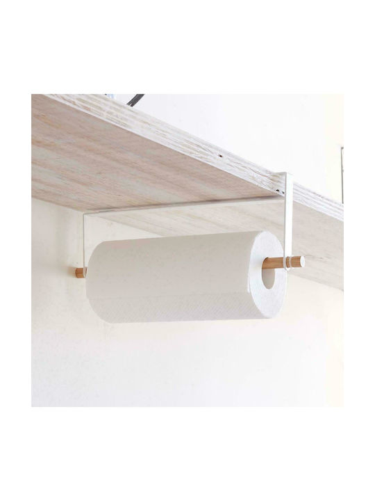 Yamazaki Wall Mounted Metallic Napkin Holder White 32x12x12cm 2418