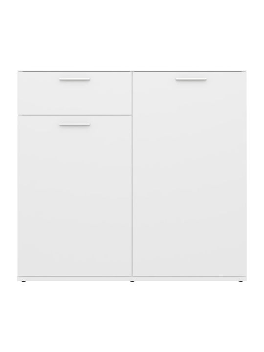 Wooden Buffet with Drawers White L80xW36xH75cm