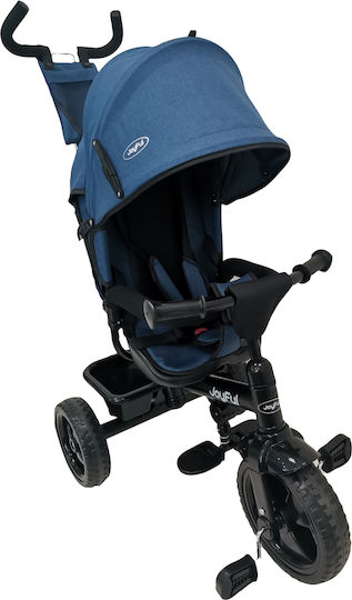 Joyful Kids Joyful Eva Tires Convertible with Parental Handle for 9 Months Blue