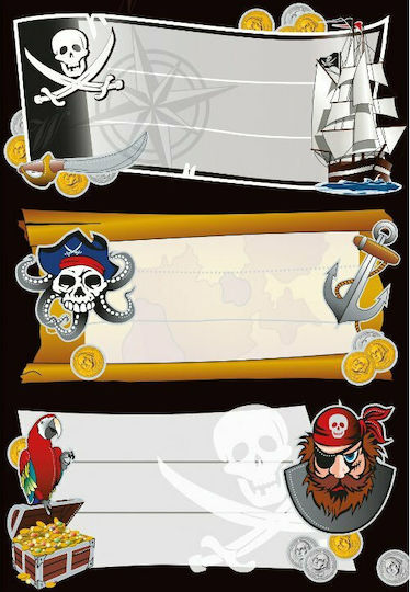 Herma Pirates Ετικέτες Τετραδίων 7.6x3.5cm 9τμχ
