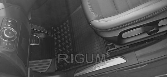 Rigum Set of Front and Rear Mats 4pcs for Alfa Romeo Giulia 2021+ Black