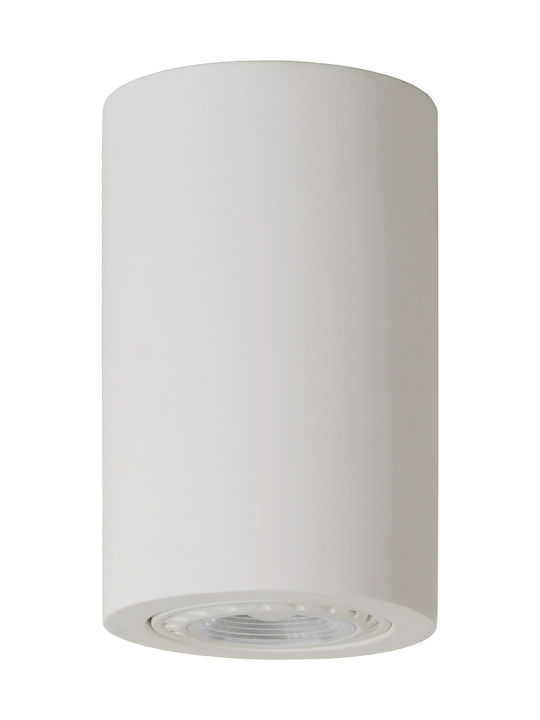 Lucide Lightning Gipsy Single Spot with Socket GU10 in White Color