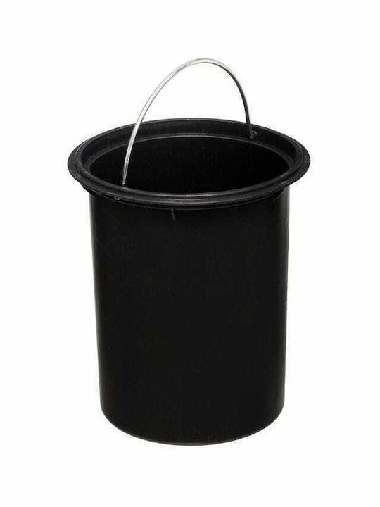 Metallic Bathroom Bin 3lt White
