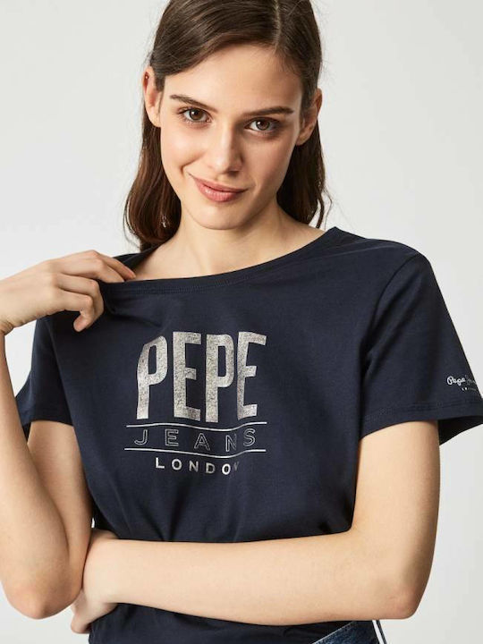 Pepe Jeans Women's T-shirt Navy Blue