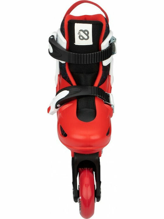 Nijdam Rad Racer Inline Αυξομειούμενα Rollers Κόκκινα Παιδικά