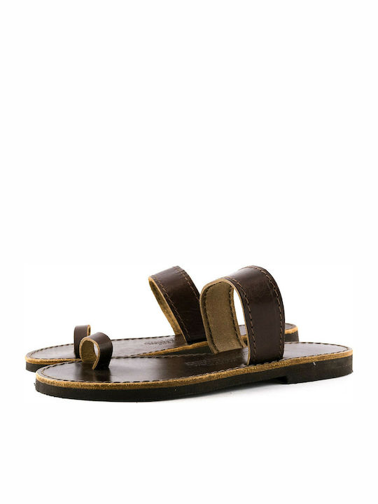 14 KOUROS Damen-Sandalen CAFE