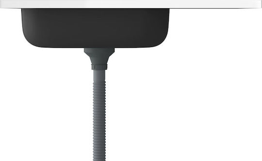 vidaXL Ένθετος Νεροχύτης Inox Μ80xΠ50cm Ασημί