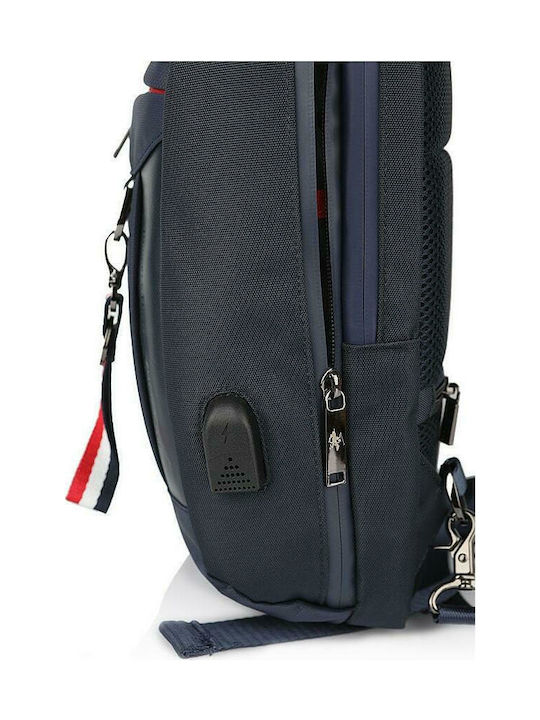Beverly Hills Polo Club Rucsac Waterproof 7.7lt Albastru Marin