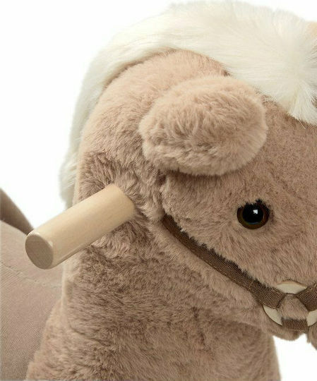 Mamas & Papas Bugsy Fabric Rocking Toy Horse for 12+ months Brown