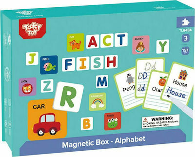 Tooky Toys Αγγλικό Αλφάβητο Kids Magnetic Board 19x26cm