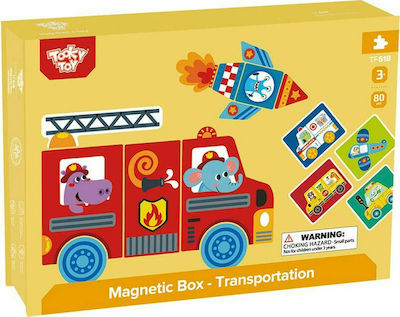 Tooky Toys Magnetic Construction Toy Μέσα Μεταφοράς Kid 3++ years